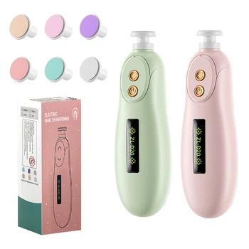 Baby Nail File Electric Baby Nail Care Set with LED Light, Baby Nail Trimmer for…