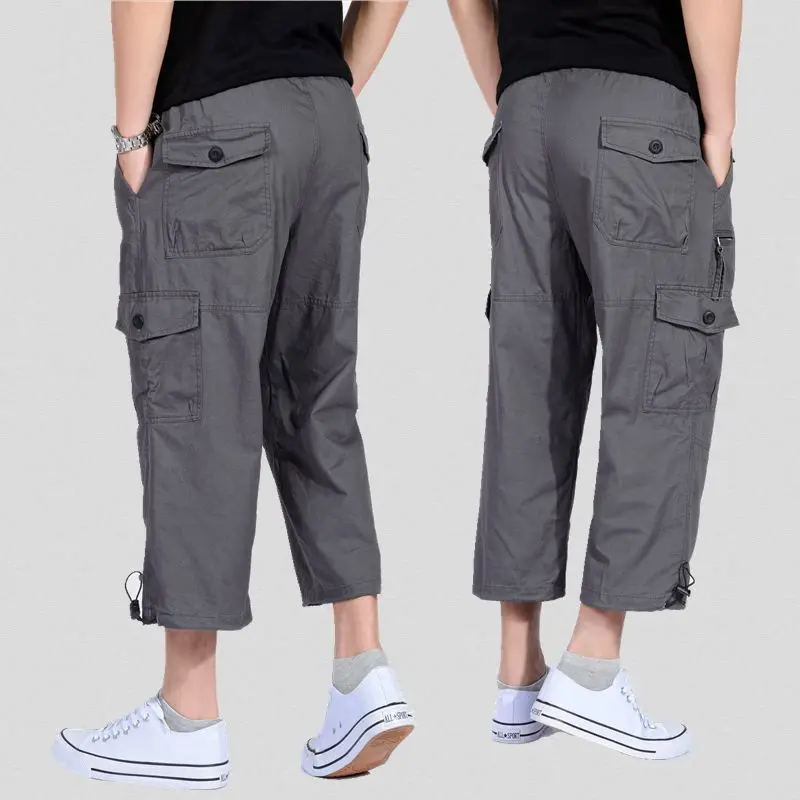 

Men's Clothing Casual Pants Buttons Zipper Pocket Solid Color Simplicity Elegant Trend Trousers Comfortable Sports Refreshing