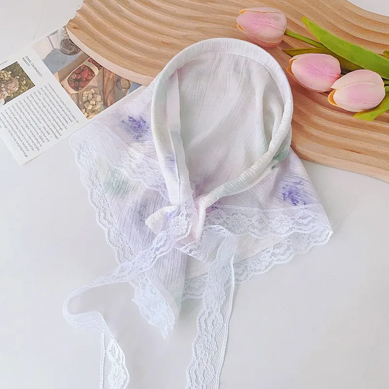 

Knitted Headscarf Wraps knitting Lace Turban For Women Girls Hair Scarf Wraps Fashion Hair Band Female Headwear Hair Accessories