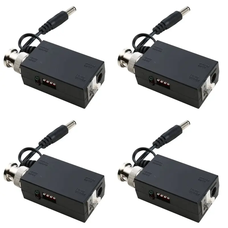 

N75R-4X DC12V 1-канальный активный видеопередатчик UTP Balun BNC для систем видеонаблюдения и DVR