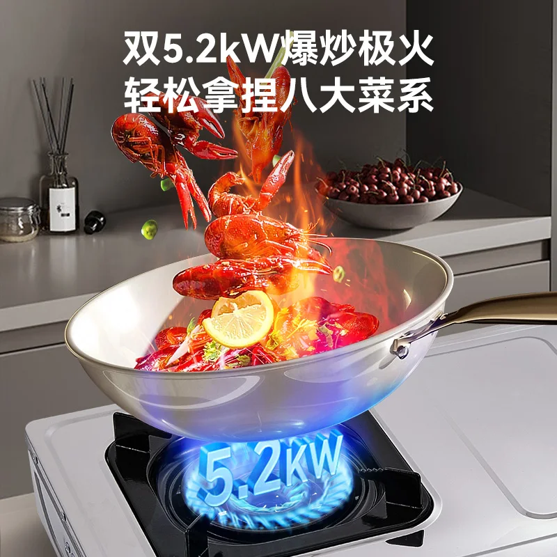 OPPEIN Газовая Плита Бытовая Настольная Плита Сжиженного Газа 5,2 КВт Горячая Двойная Газовая Плита