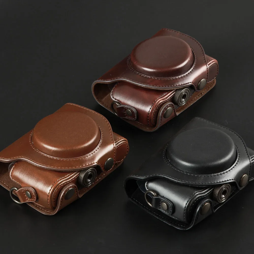 حقيبة كاميرا ، حافظة PU بحزام ، كاميرات سوني HX90 HX80