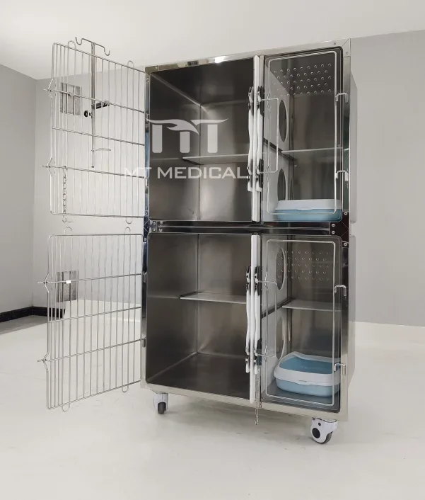MT MEDICAL Veterinary Heavy Modular Breeding Animal Edelstahl Vet Pet Dog Cage Kennel Cages