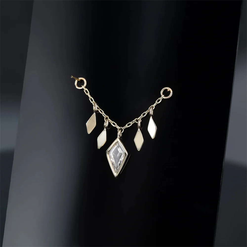 AIDE 1 Stück 925 Sterling Silber Ersatzteile Ketten Teil für Ohrstecker Piercing Creolen Tropfenohrring Damen Edlen Schmuck Geschenk – Detail 14