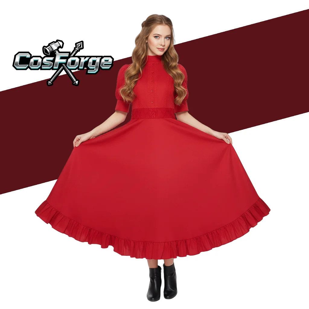

Custom Yuzhupoer Cosplay Red Dress Anime Costume Stage Performance Wear Cross-Border Cos Outfit for Special Occasions
