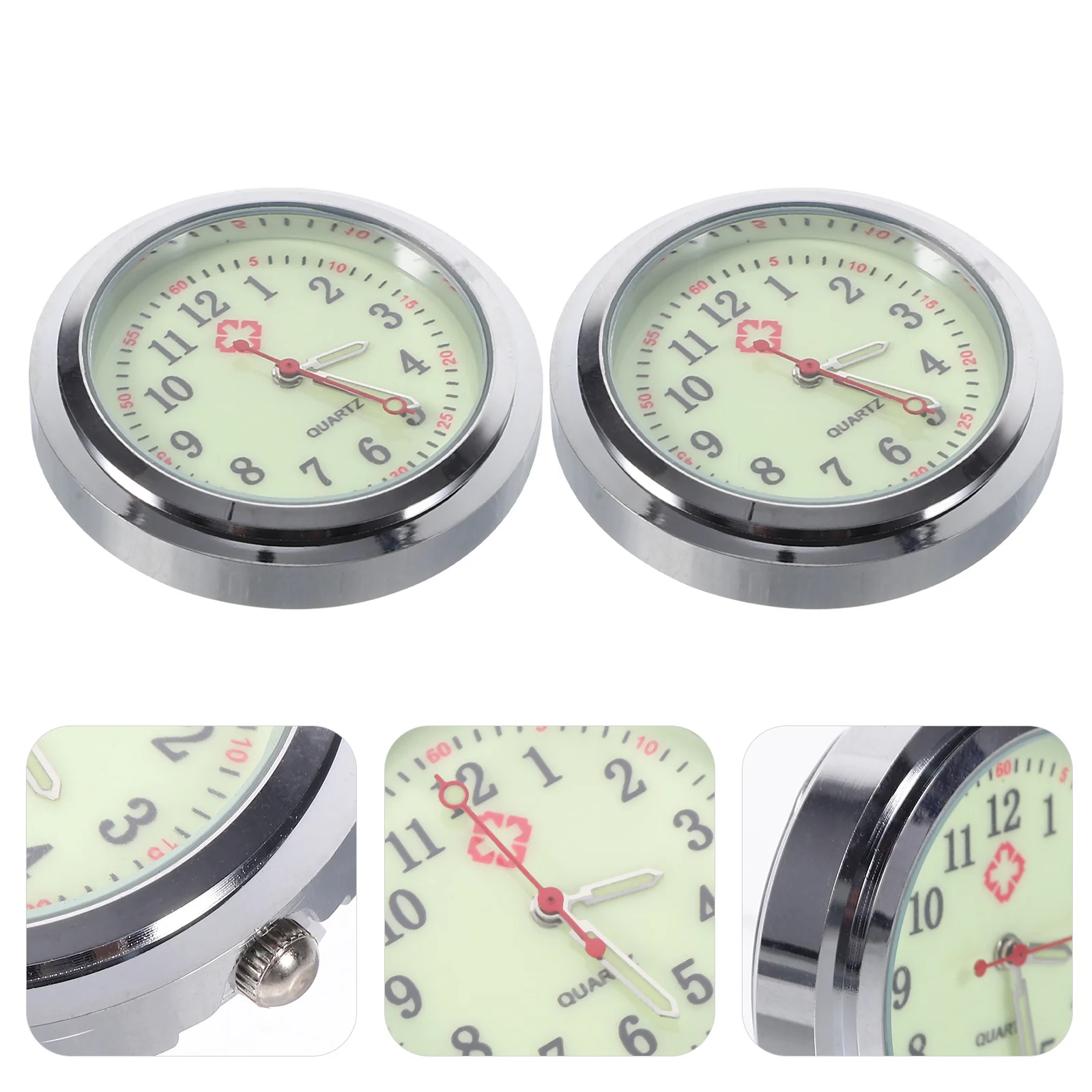 2pcs Night Clock Vial Pocket Watch Dial Diy Simple Quartz Face Replacement Vintage Watch Supplies Nursing Fob Accessory