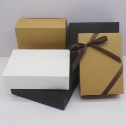 10pcs 13.5x5x3.7cm 12x12x4.5cm white/leather/black gift box, candy gift packaging box