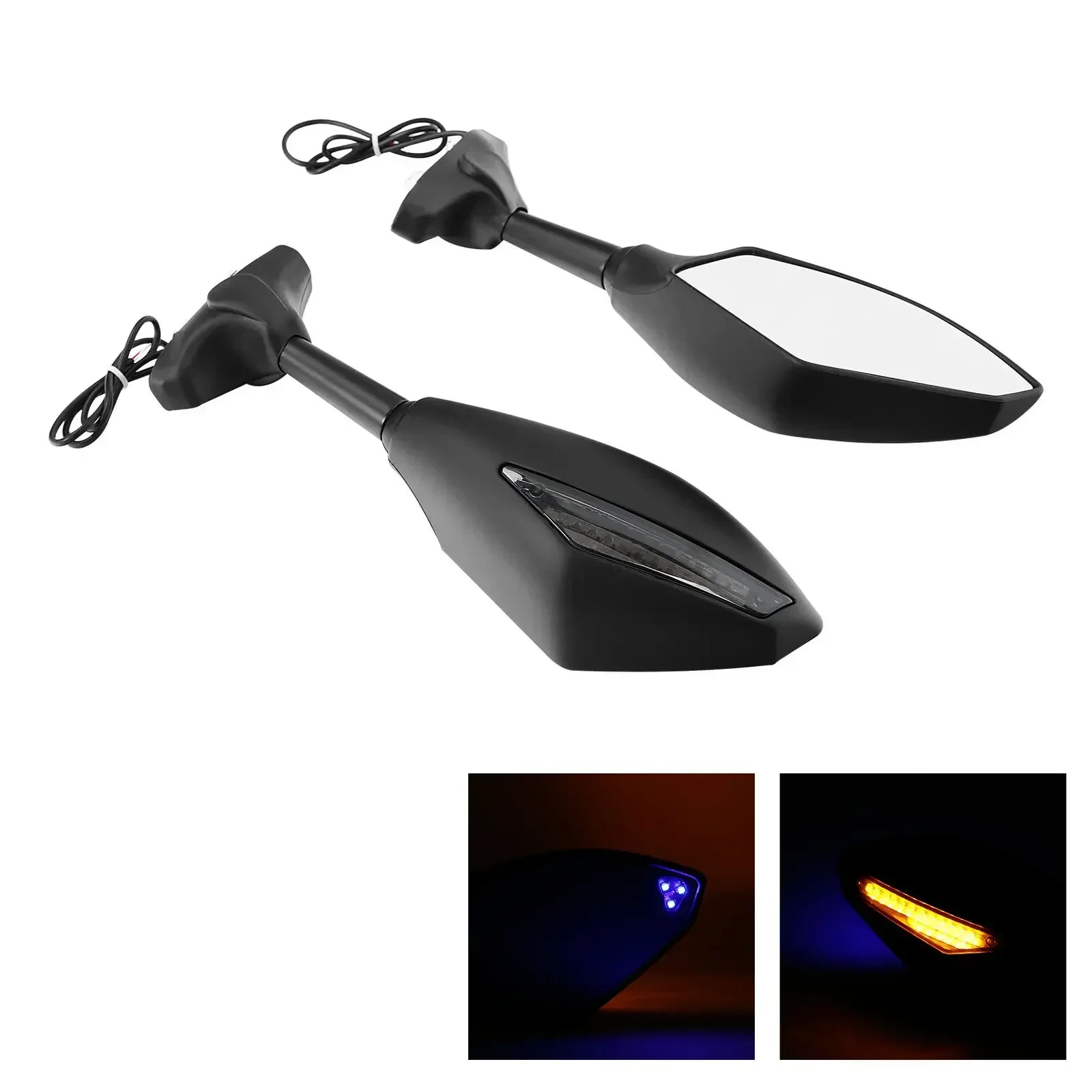 Mirrors LED Turn Signal For Yamaha YZF R6 1999-2012 R6S 2006-2009 For Honda Suzuki Hayabusa Motorcycle Acsessories