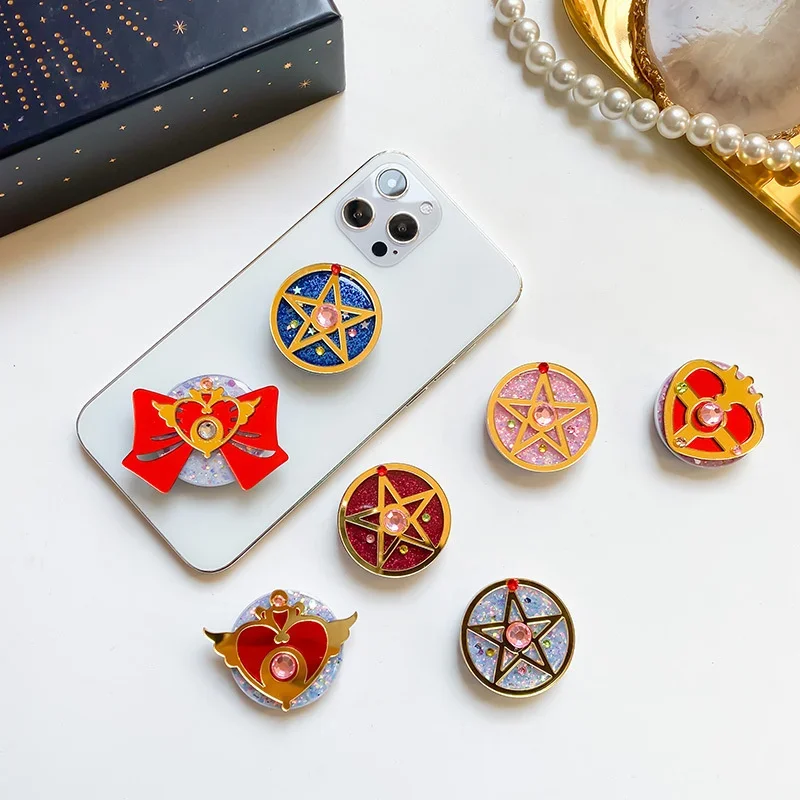 Anime Japanischer Grip Talk SAILOR MOON Fingerringhalter Ständer Smartphone Grip Tok für iPhone Samsung Handyhalterung – Detail 4