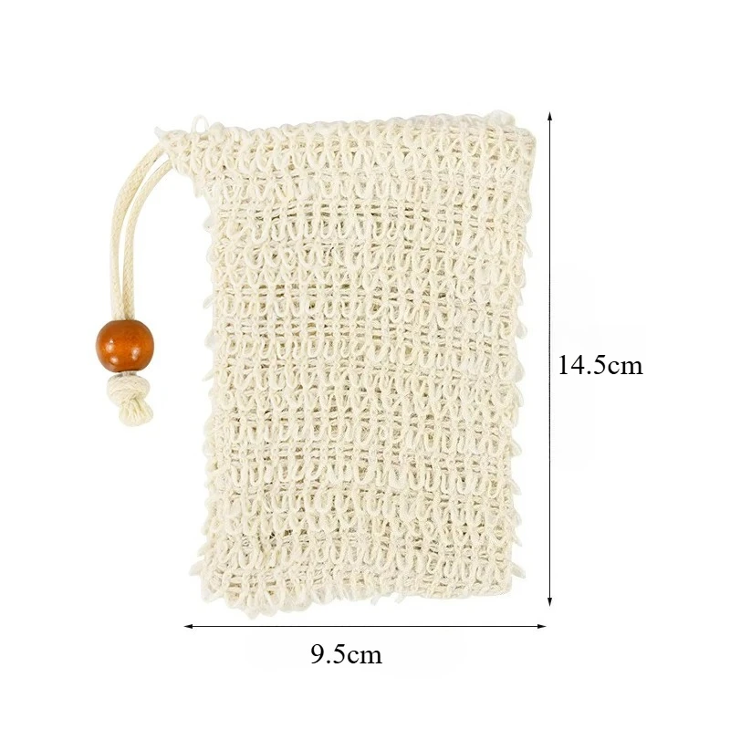 5-50 Stück Natürliche Sisal-Seifenbeutel für Dusche und Bad, Peeling-Seifensparer, Seifenhalter für Bad- und Duschgebrauch, Seifenverpackungs-Netzbeutel – Detail 8