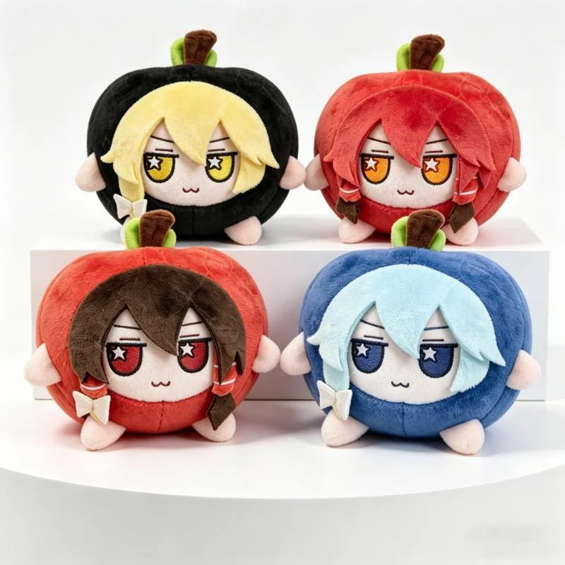 

Новая плюшевая игрушка Touhou Project, 10 см, милая мультяшная мягкая кукла-брелок Apple Cirno Apple Pie, украшение для ключей, подарок для детей