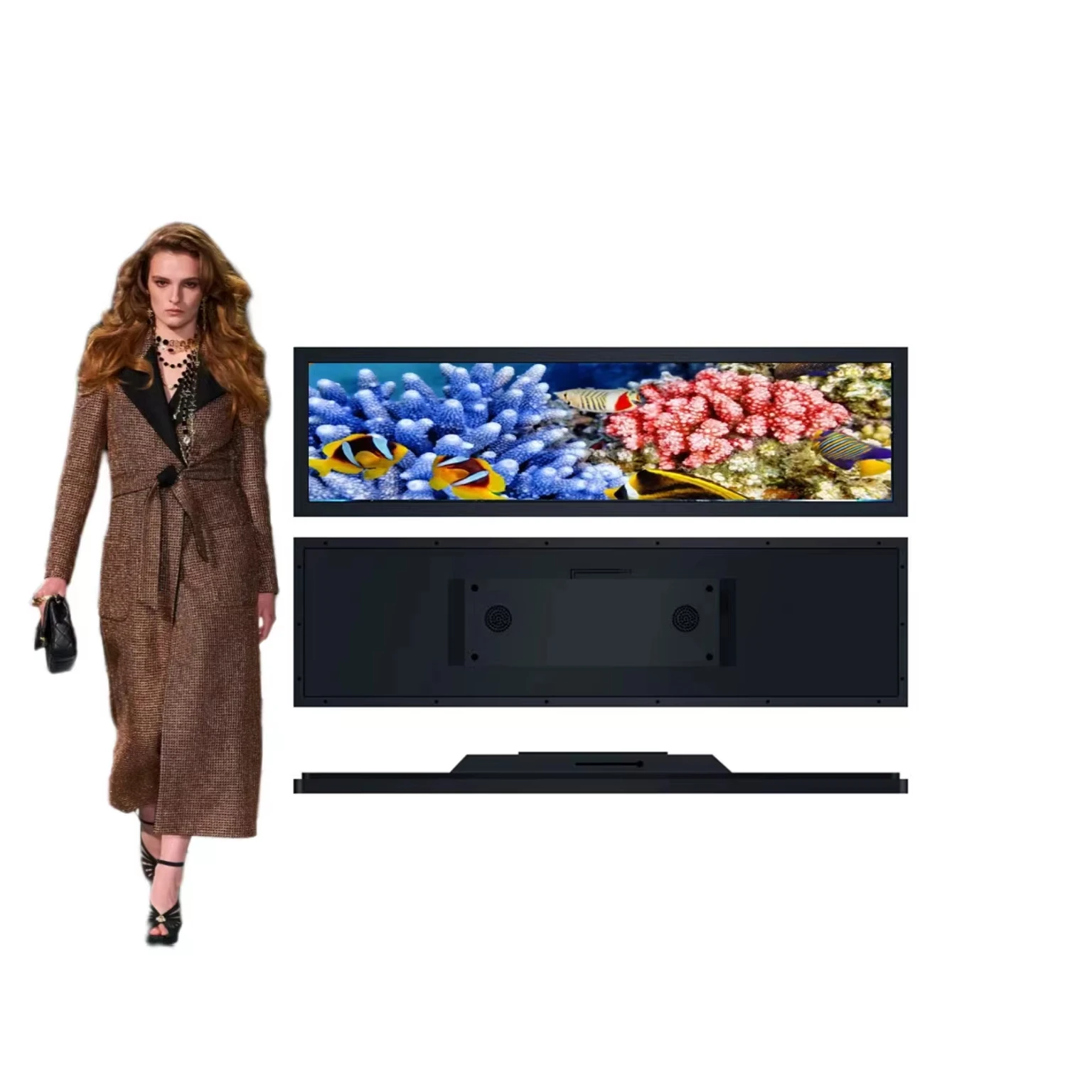 

Custom size bar screen high definition LCD screen digital signage