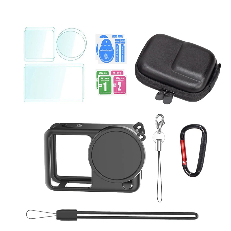 

Для DJI Osmo Action 6, сумка из закаленного стекла, защитный чехол для объектива, силиконовый чехол для DJI Action 6, аксессуары для камеры