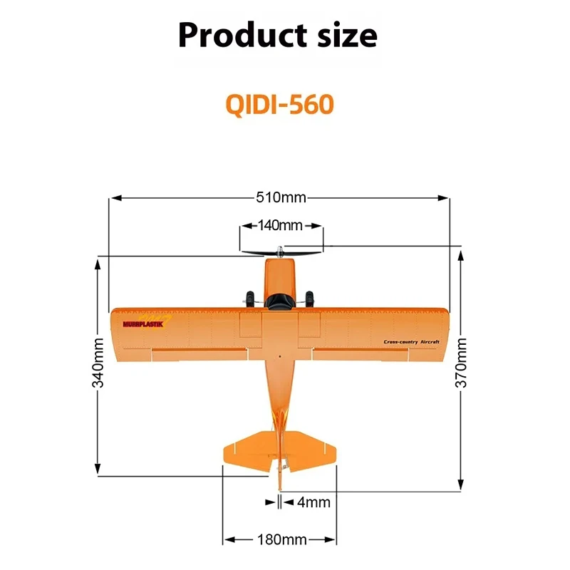 Brushless Fixo Asa Epp Espuma Avião, Controle Remoto Aeronaves, Brinquedos ao ar livre Presente, 2.4g Mohr, 4 Canais, Cross-Country