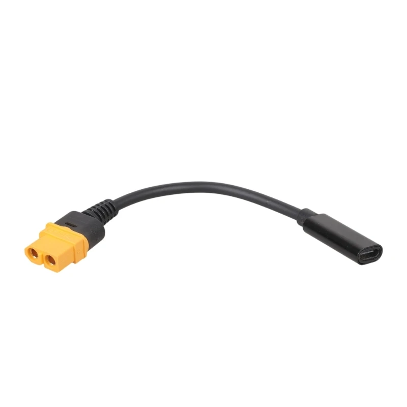 Y4UE USB C Female To XT60 Female Power Adapters Cable 100W For Drones Car And Outdoor Devices