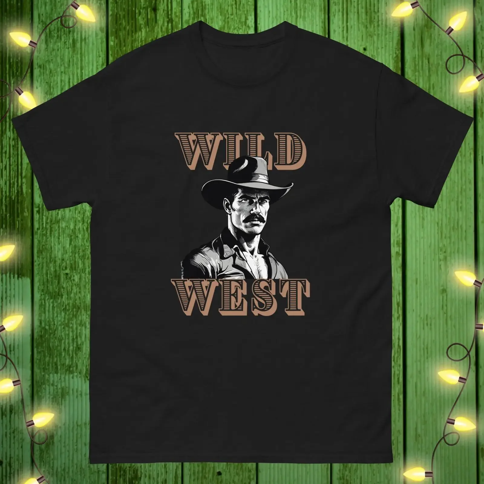 Tom of Finland Style Wild West Cowboy Men's T Shirt LGBT Pride Western for Gay Man Rancher vintage Washed graphic Versatile