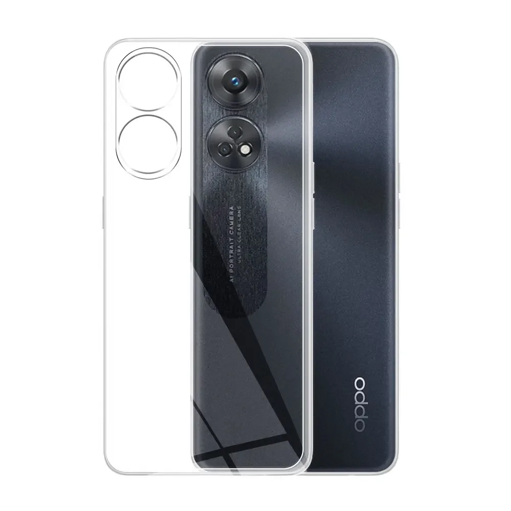 Funda de silicona transparente para OPPO Reno 8T 5G, carcasa de TPU suave para OPPO Reno 8T 4G, Funda transparente para OPPO Reno 8T 4G 5G