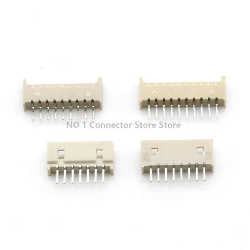 50pcs MICRO JST 1.25 1.25MM Pitch Connector 2P 3P 4P 5P 6P 7P 8P 10P-12PIN Straight Pin Header/Right Angle Curved Needle Socket