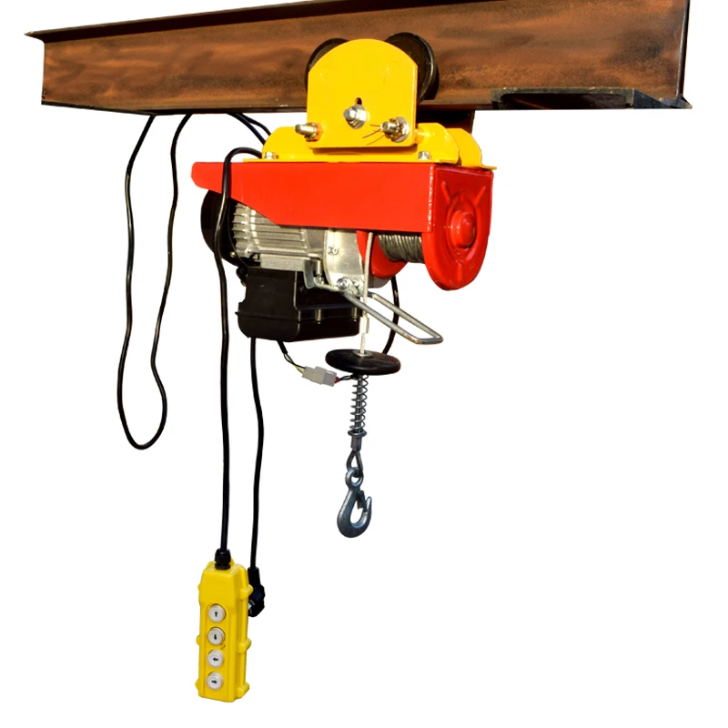 Mini Electric Hoist Home 220V Small Crane Hoist Building Winch Lifting Lifting