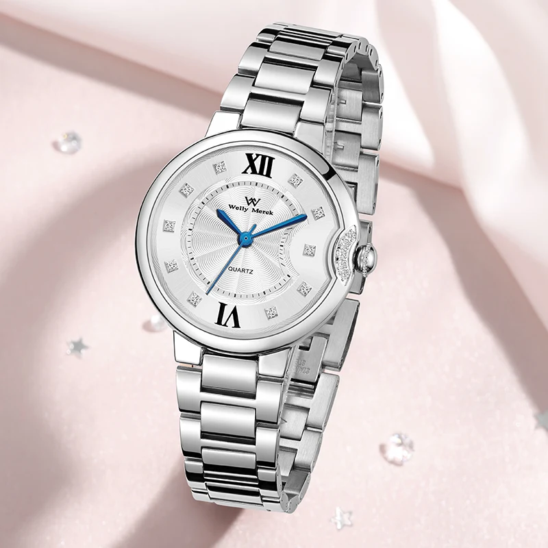 WM Watch Quartz Watches Lady Simple Style Retro Classic Women Elegant  Waterproof Casual Welly Merck Woman Watch 112L-WM