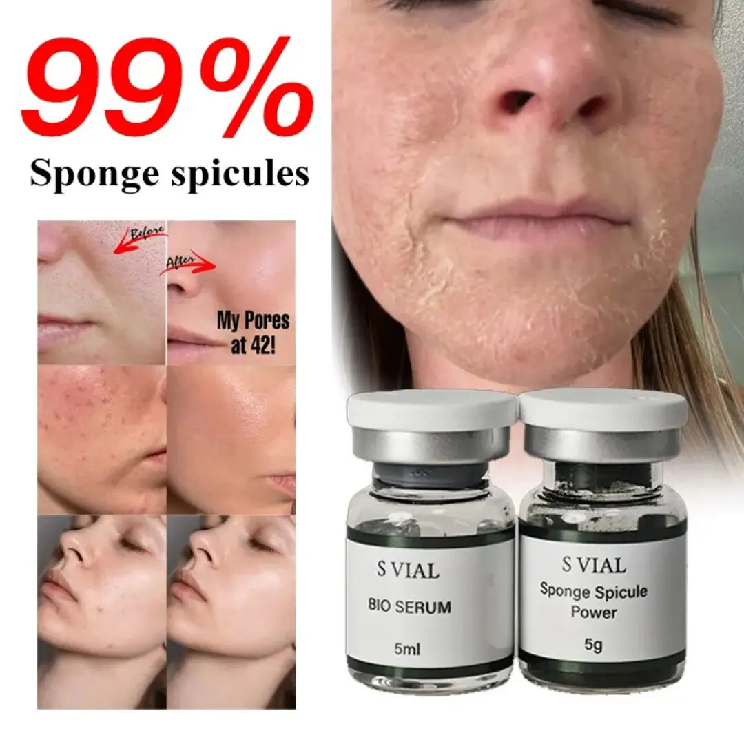 99% Pure Natural Sponge Freeze-Dried Powder Repair Facial Skin Acne Clean Pores Whiten Brighten Anti-Aging Seaweed Peeling Korea
