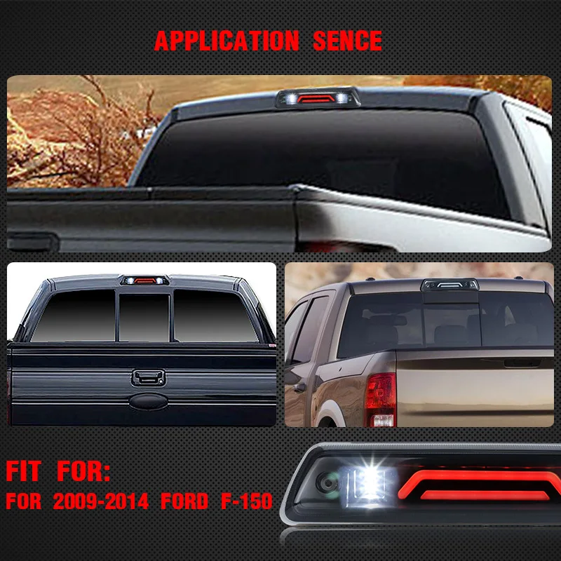 12V Roof Tail Light Led Rear 3rd Third Brake Cargo Lamp Additional Taillight For FORD F150 F 150 2009 2010 2011 2012 2013 2014