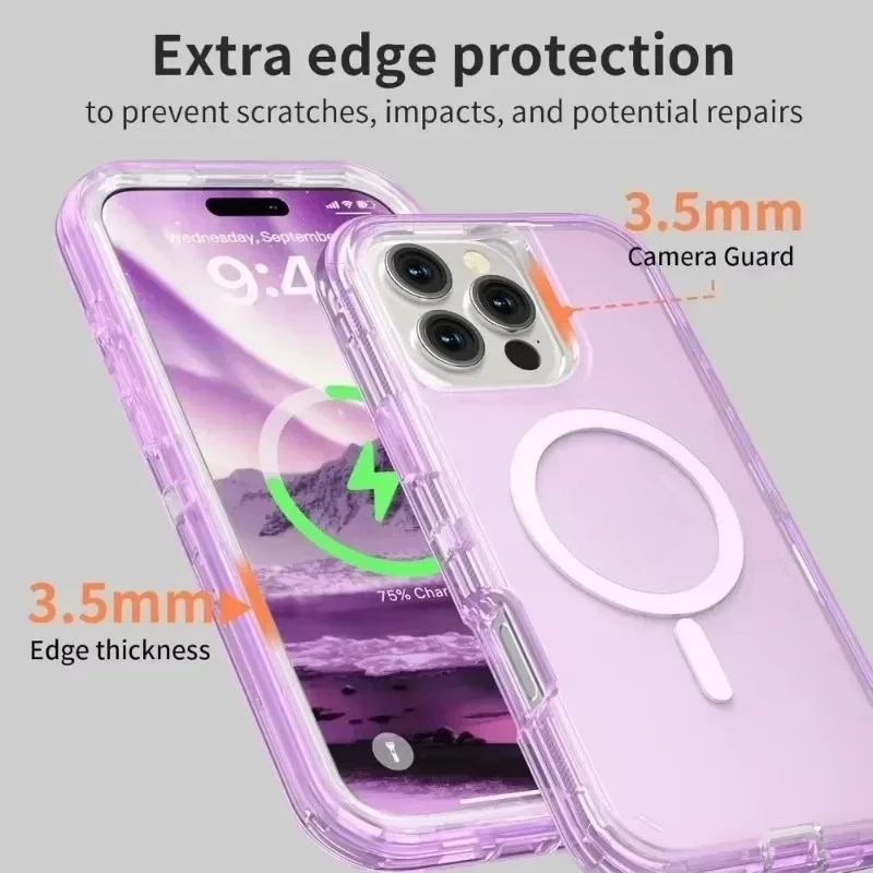 Magnetic Clear Shockproof Case for iPhone 6