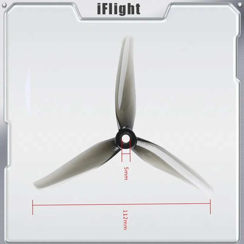 2Pairs IFlight Nazgul F5/5140 5 Inch 3 Blade / Tri-blade Propeller Compatible XING-E 2207 Motor for FPV Racing Drone Part