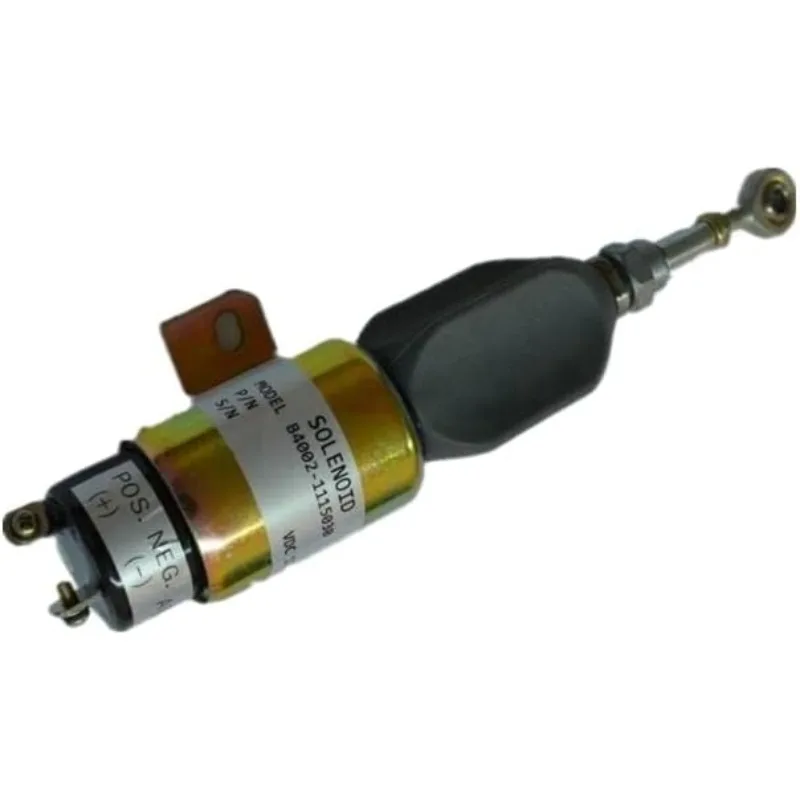 12V Fuel Stop Oil Solenoid Valve B4002-1115030 for Yuchai Komatsu PC60-7 PC120-7 PC200-7