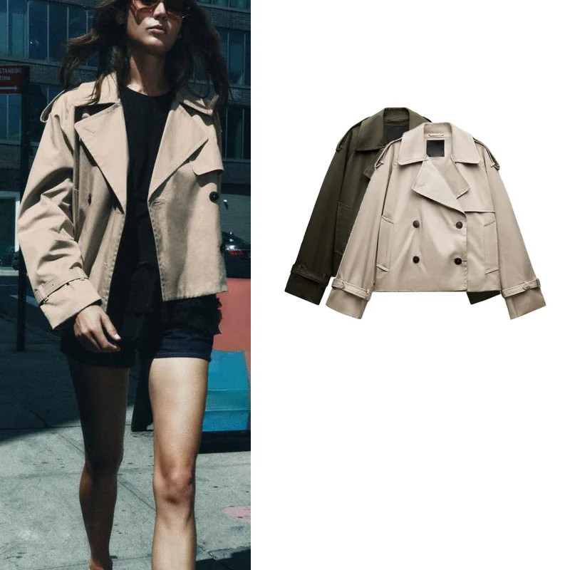 

Ele Свободное пальто Sle ort Jaet Long Sve с отложным воротником, весенняя новая женская модная верхняя одежда, удобный полиэстер