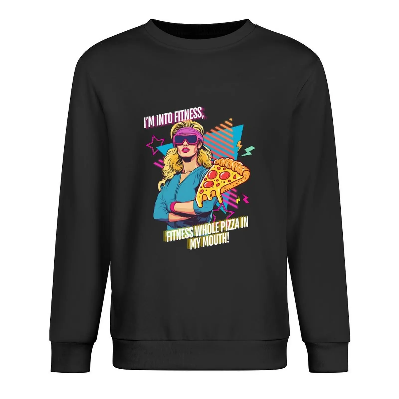 

Fitness Pizza - Darks Pullover men's autumn clothes men's sweat-shirt autumn jacket men korean clothes sweatshirts