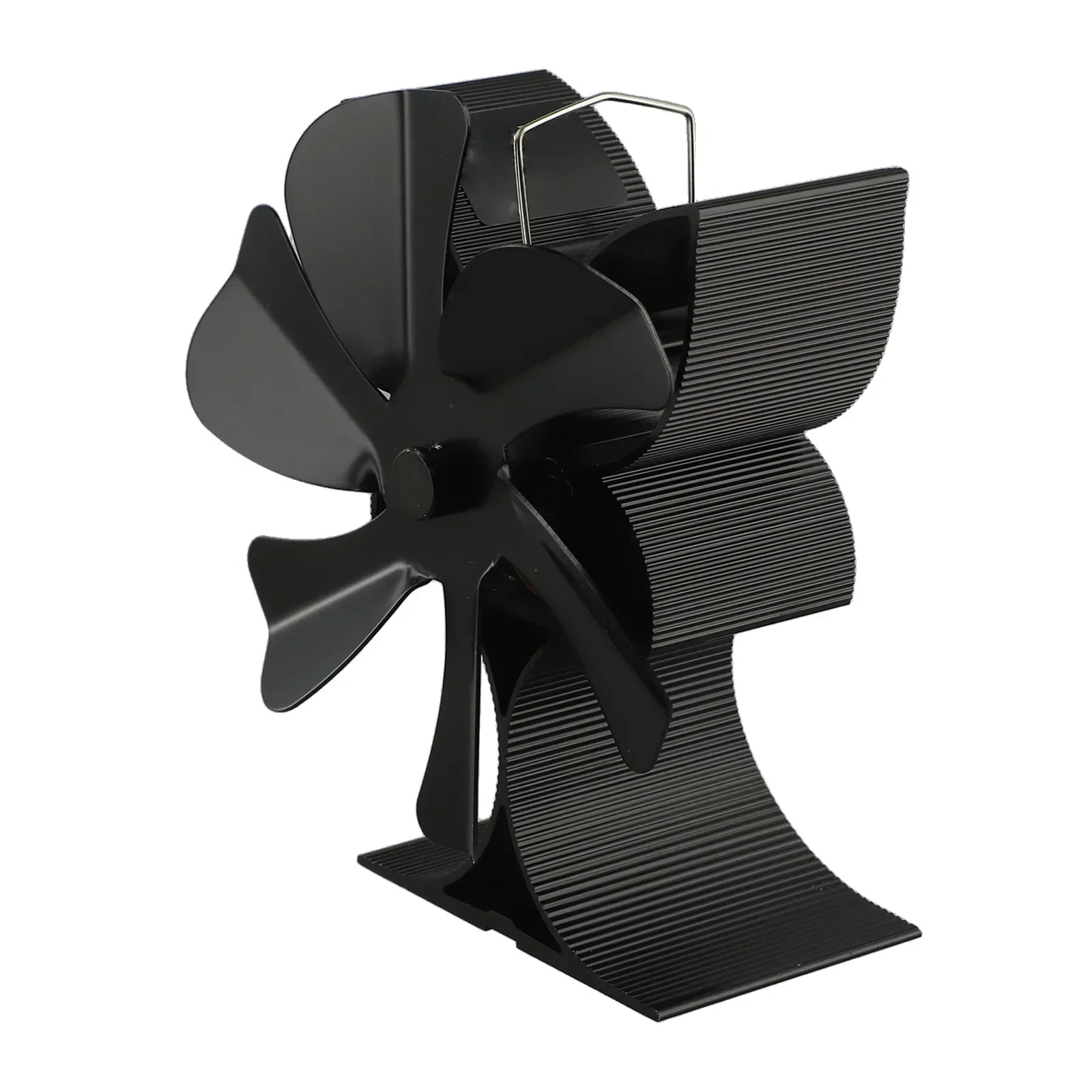 

6 Blade Fan Fireplace Fan Heating Solution Anodized Aluminum Construction Improved Hot Air Flow For Coal Stove