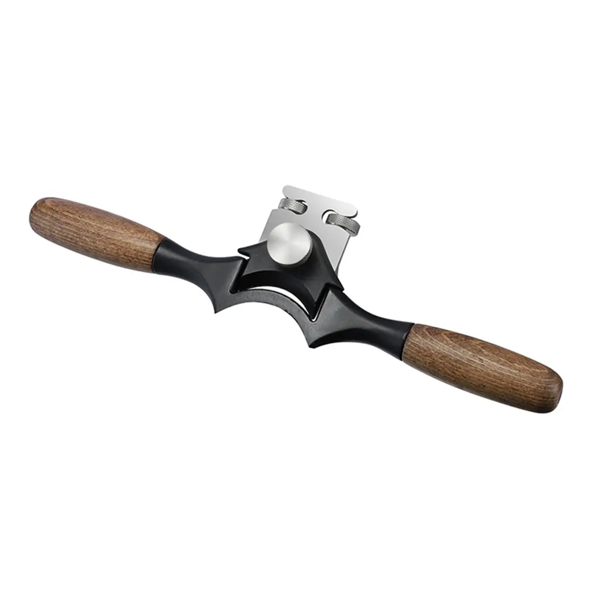 DT35BG Round Rod Spokeshave Woodworking Hand Plane with Stainless Steel Blade Dual Adjustment Screws for Dowels Wood Turning
