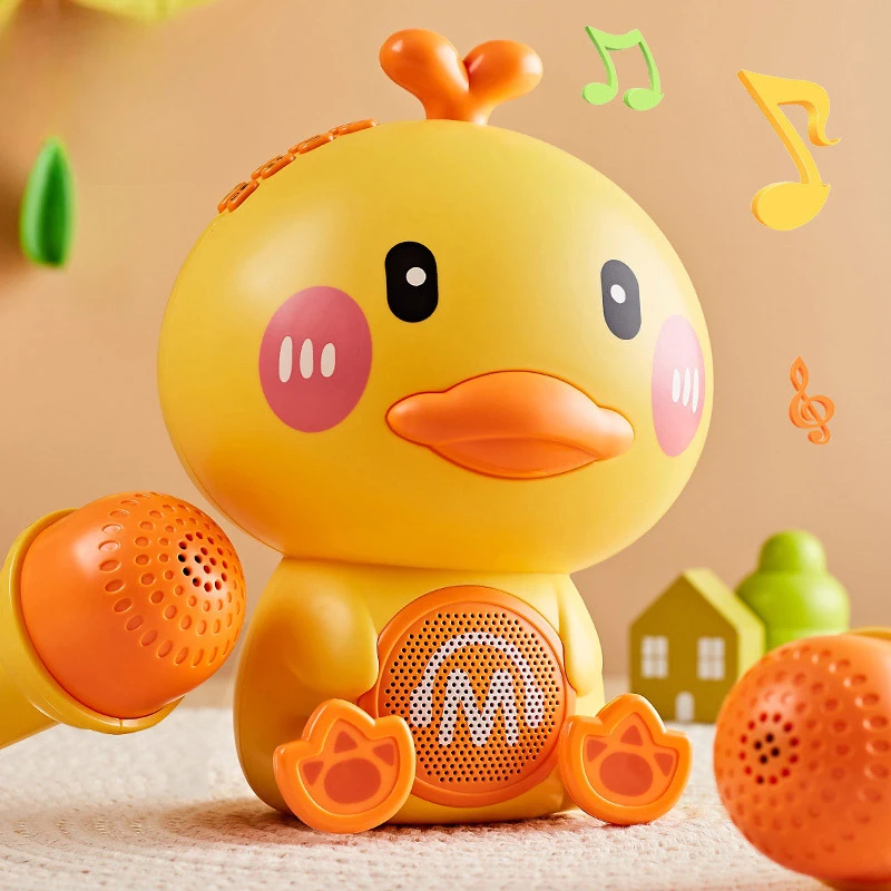 Child Puzzle Funny Interactive Game Toys Cute Duck Singing Speaker Early Education Machine Toys Musical Instrument Toys For Kids