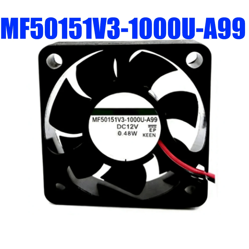 Cooling Fan For SUNON MF50151V3-1000U-A99 5015 DC12V 0.48W 2Lines New