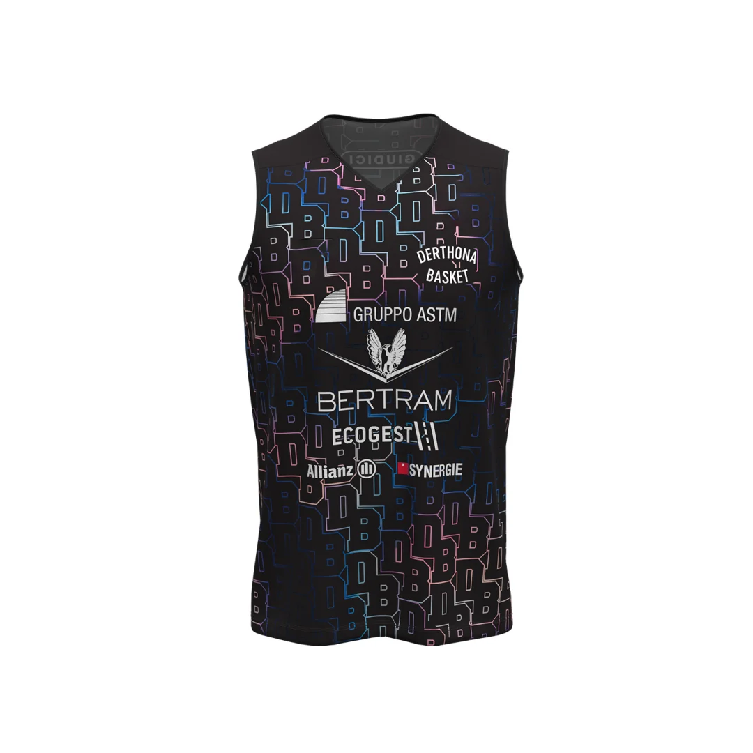 25-26 Derthona Basketball Heimtrikot Match-Trainingsset Sommer-Sportbekleidung Herren T-Shirt Kinderbekleidung Tee Y2k Damen ﻿ – Detail 2
