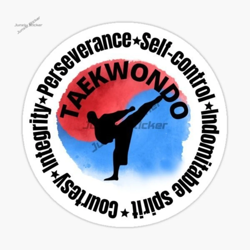 

TKD Taekwondo Combat Kicking Personalized Car Stickers Accessories Customizable Size Truck Bicycle Helmet Window Fridge Decal