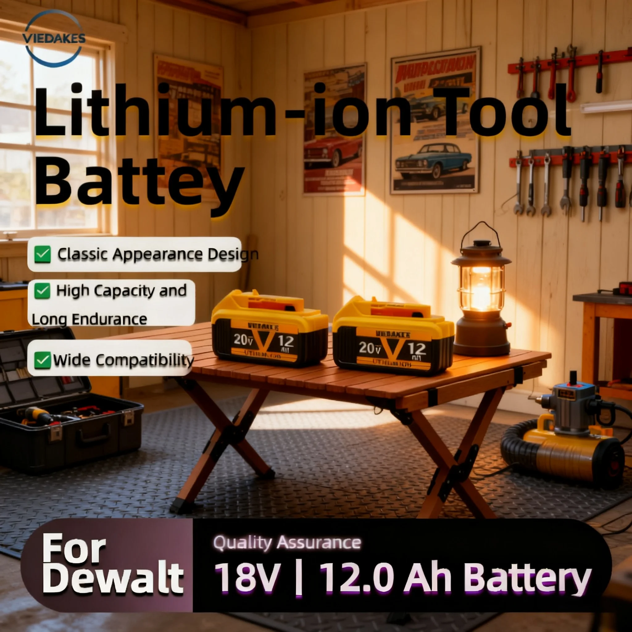 

12.0Ah For Dewalt 20V Rechargeable Battery for Dewalt Cordless Screwdriver Drill Screw Gun Wrench Impact Batteries DCB200