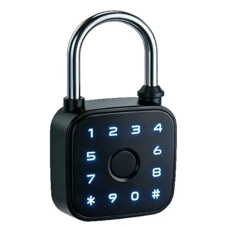 ABRU-Tuya APP Fingerprint Password Bluetooth Smart Padlock Mini Waterproof Biometric Electric Lock For Locker Luggage Gym