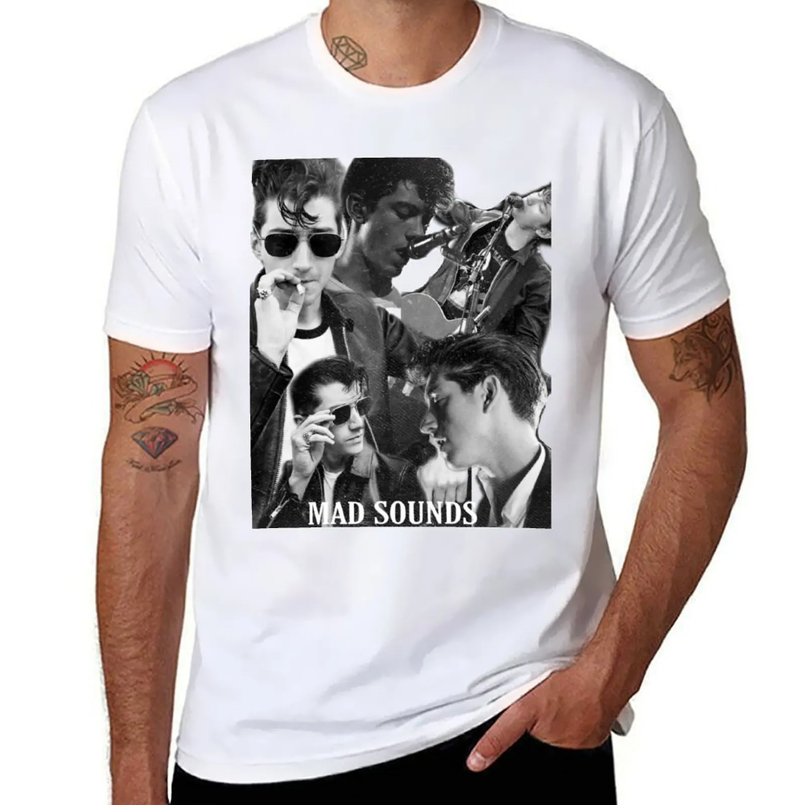 

Alex collage print T-Shirt t shirts for man cotton funny man t shirt designer T-Shirt