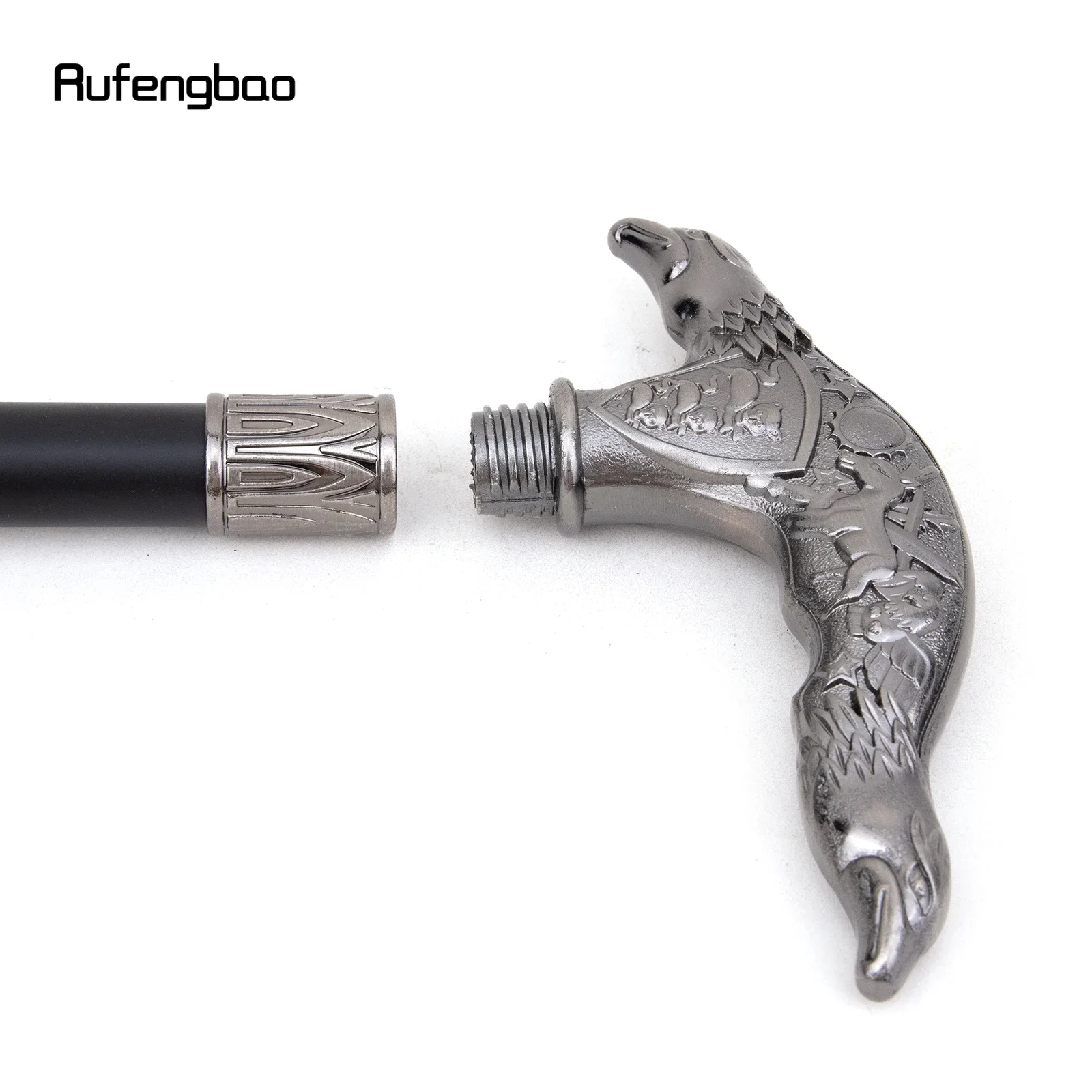 الفضة النسر رئيس موضة عصا للمشي عصا الزخرفية تأثيري خمر أداء الحفلات مرحلة قصب 93 سنتيمتر