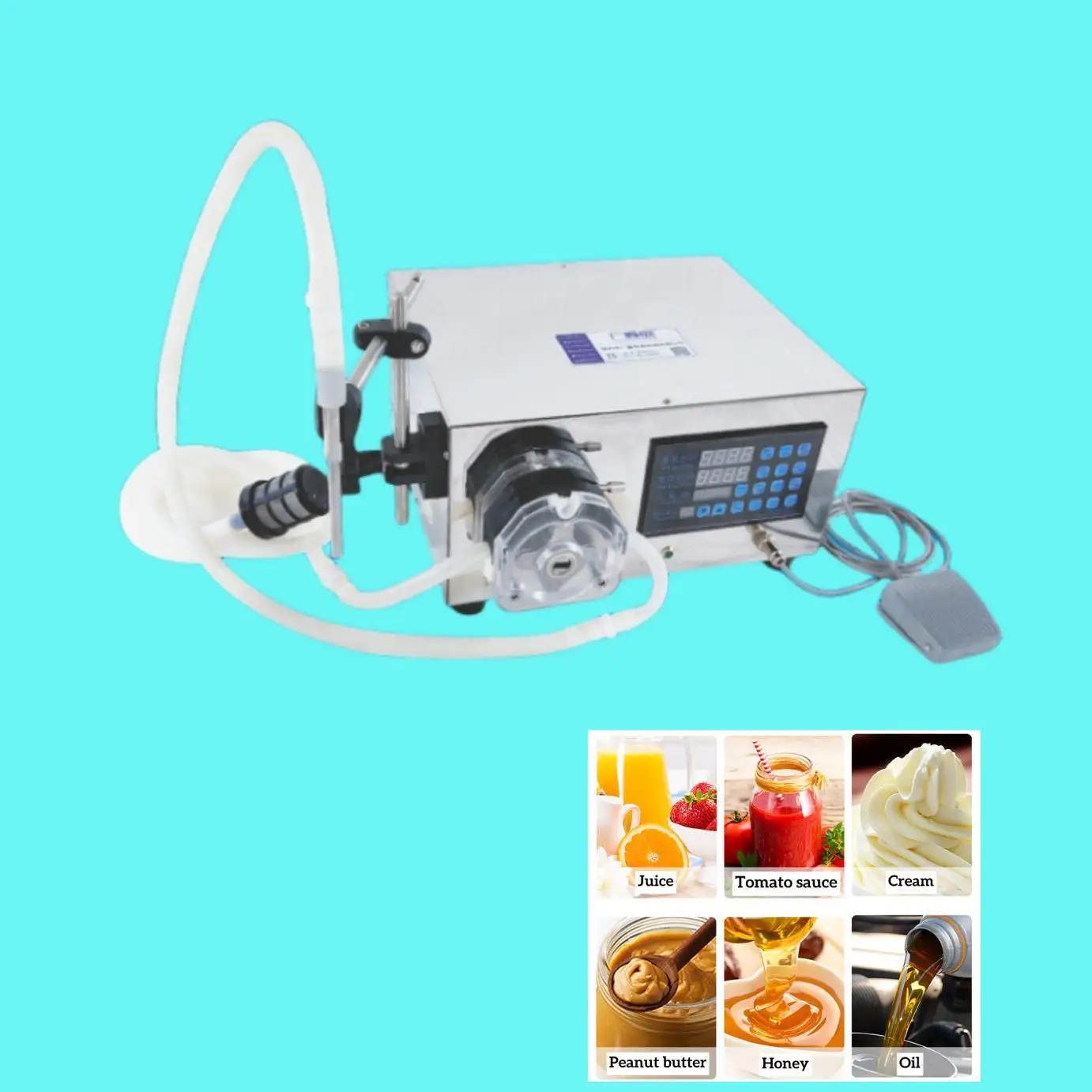 4500ML/Min Self-Priming Pump Liquid Cosmetic Liquid Vegetable Ooil Perfume Water Small Bottle Syrup Oral Filling Machine