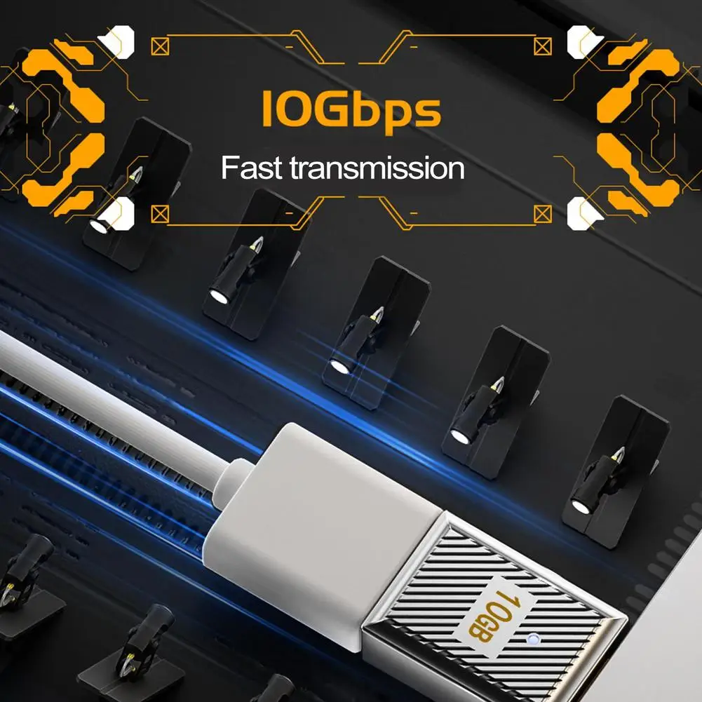 USB A To USB C 10Gbps Adapter USB 3.1 Type A To Type C Charging plug Converter Fast Charging For Laptop PC Printer Flash Drive