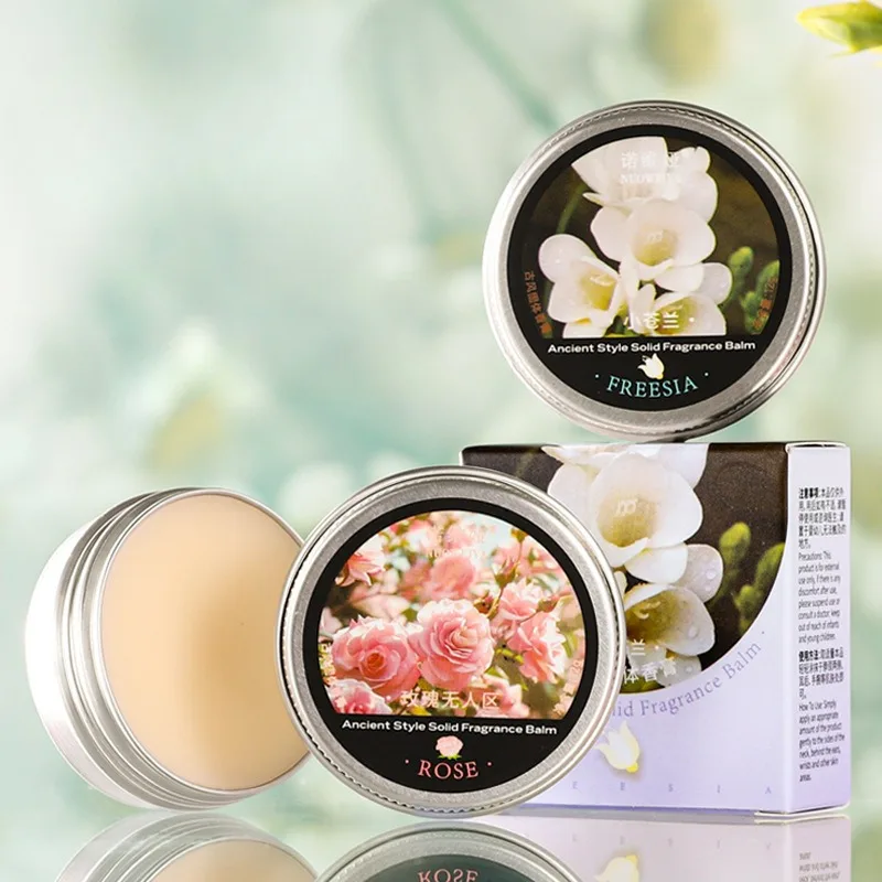 4-Pack Chinese Solid Perfume Set,Long-Lasting Light Fragrance for Men & Women,Fragrance Balm Ideal for Gifting&Travel Friendly