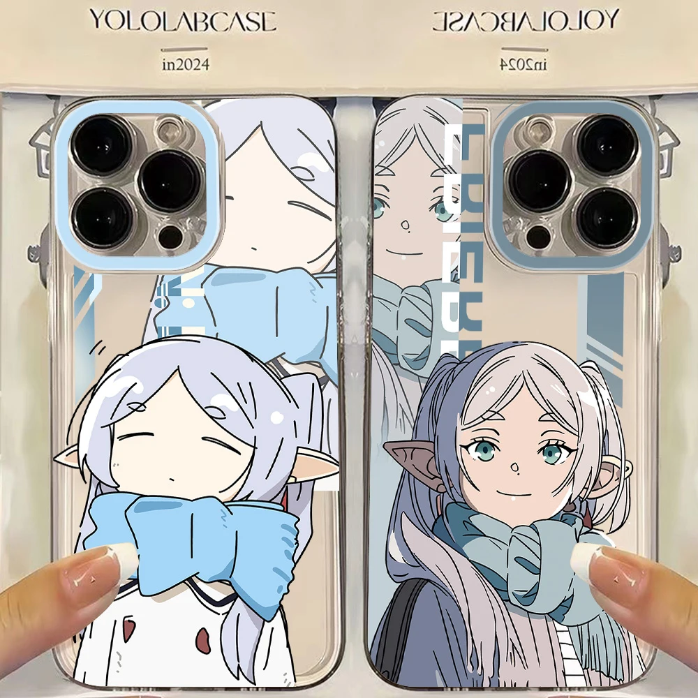Anime Frieren Beyond Journey's End Handyhülle für iPhone 17 16 16e 15 14 13 12 11 Mini Pro Max X XR XSMax 7 8 Air Plus Rückseite