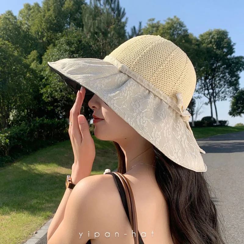 

Sunscreen Hat Women's Korean Style New Large Eaves Sunshade UV Protection Hat Sun Hat Fisherman Hat Wholesale