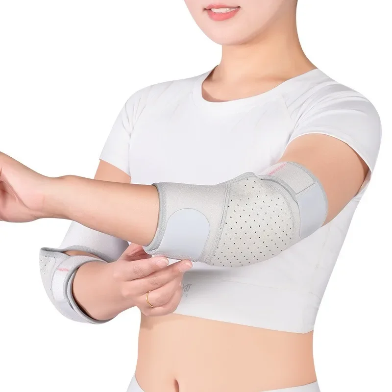 

support strap, adjustable elbow sleeve, breathable perforated elbow protection strap, tennis golf ball elbow support