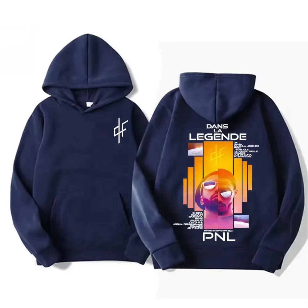 Customization French Rapper Le Monde Chico PNL Album Cover Hoodies Men's Clothing High Quality Fleece Sweatshirts Fashion