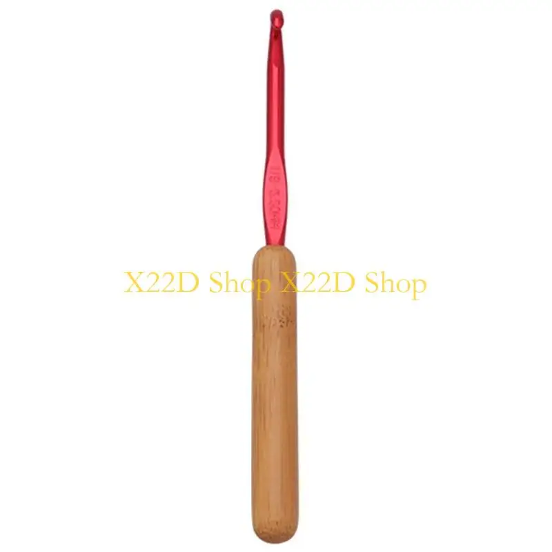 X22D Aluminium Tunisian Crochet Hook with Handle for Carpet Rug Making Knitting