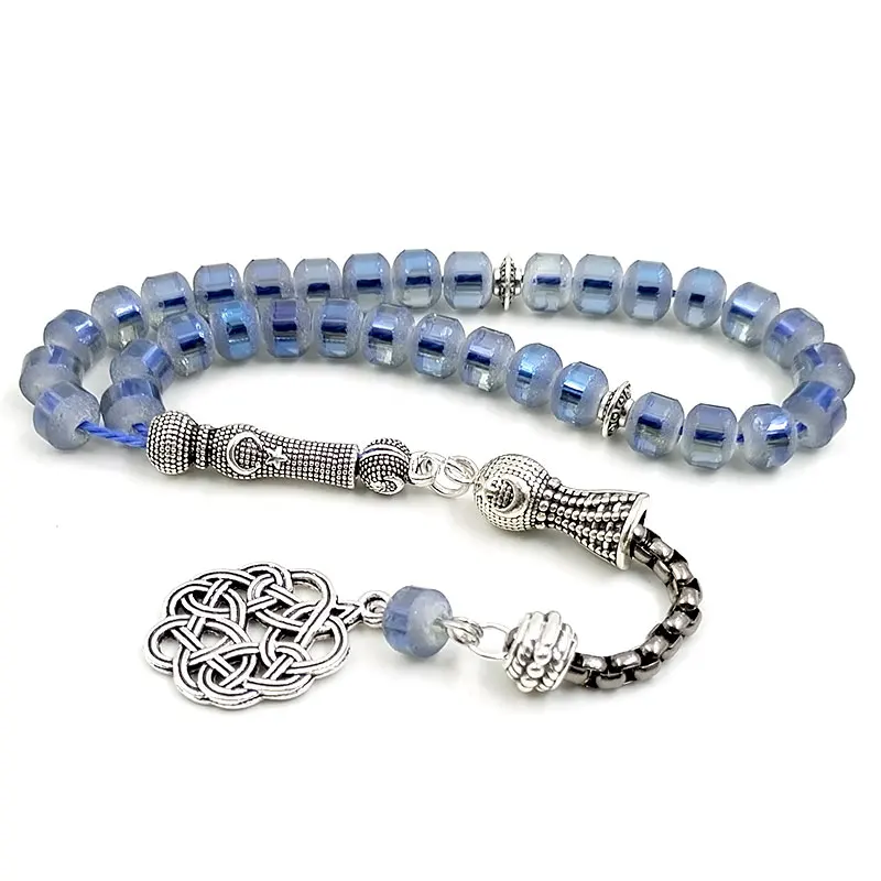 

Tasbih Women Crystal jewelry 33 45 66 99 prayer beads Blue bracelet Misbaha Islamic accessories eid gift Ramadan arabic rosary